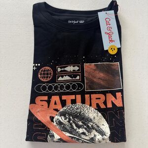Cat & Jack Saturn Boys Black T-shirt